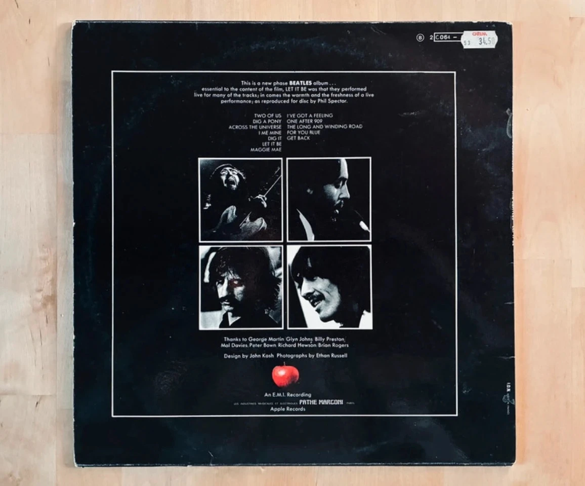 Disco de vinil 33T The Beatles Let it be. – photo 2